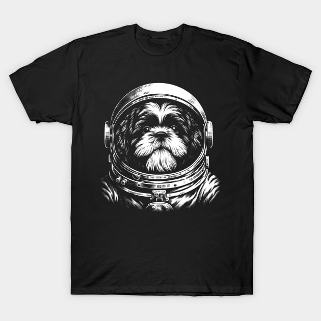 Fluff and Fancy Shih Tzu Space Dog, Stylish Tee Extravaganza T-Shirt by Northground